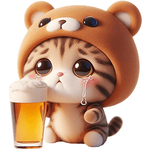 🍻 Стикер «Пушистые мишки» для Telegram