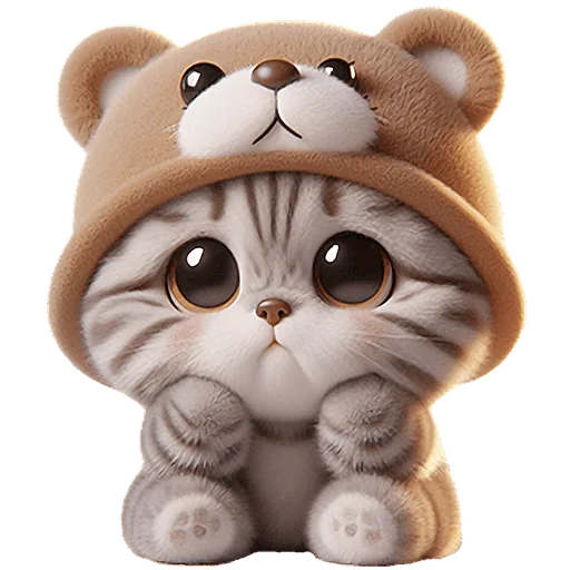 🥹 Стикер «Пушистые мишки» для Telegram