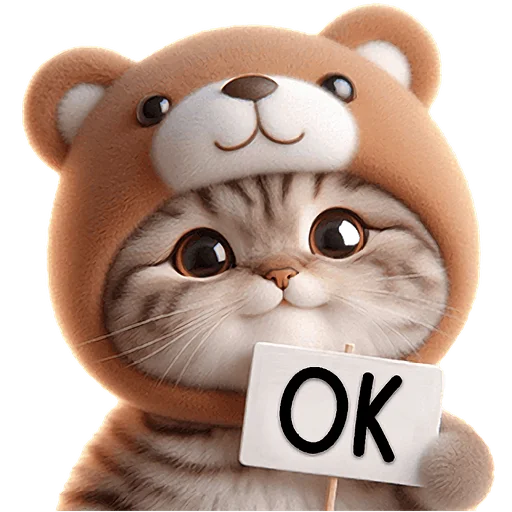 👌 Стикер «Пушистые мишки» для Telegram
