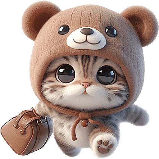 🏃 Стикер «Пушистые мишки» для Telegram