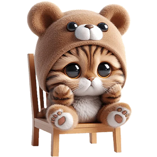 🥺 Стикер «Пушистые мишки» для Telegram