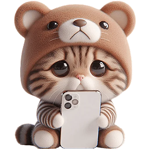 🤳 Стикер «Пушистые мишки» для Telegram