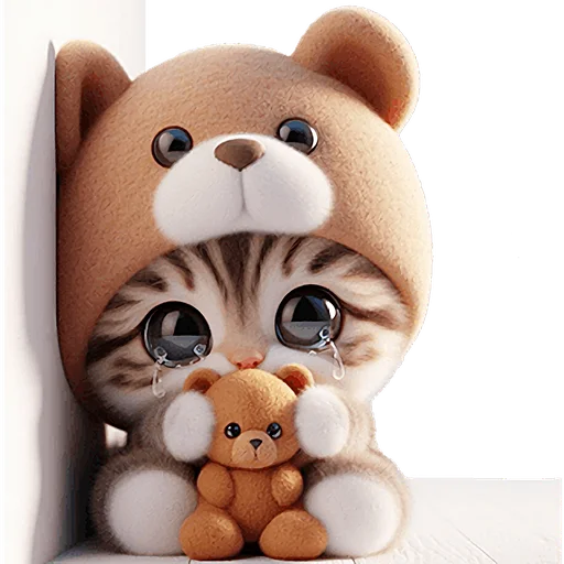 😭 Стикер «Пушистые мишки» для Telegram