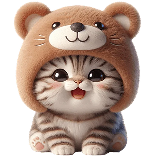 🤣 Стикер «Пушистые мишки» для Telegram