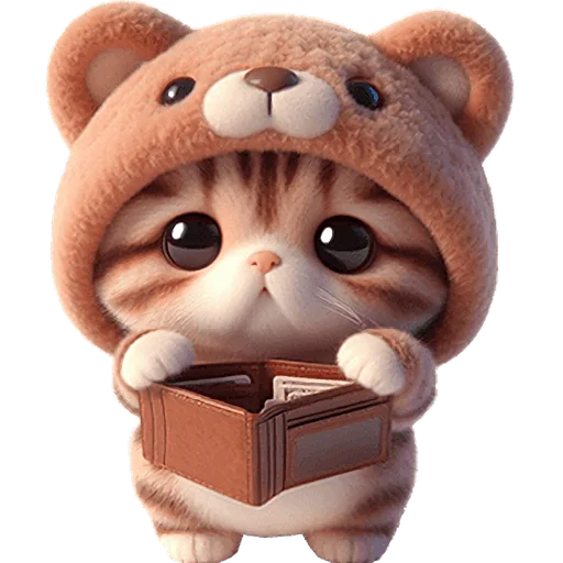 🤑 Стикер «Пушистые мишки» для Telegram