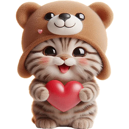 🫶 Стикер «Пушистые мишки» для Telegram