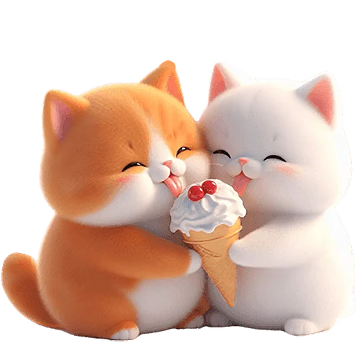 🍦 Стикер «Мяу пара» для Telegram