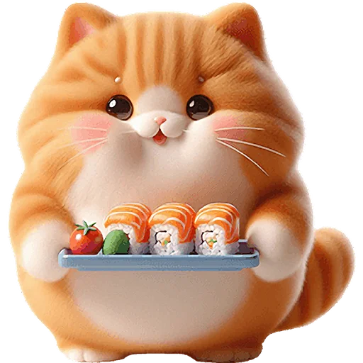 🍱 Стикер «Мяу пара» для Telegram