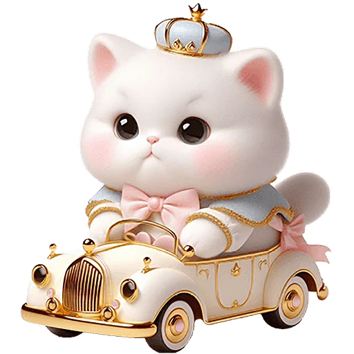 🚗 Стикер «Мяу принцы» для Telegram
