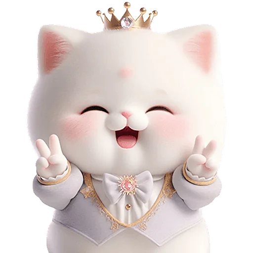 ✌️ Стикер «Мяу принцы» для Telegram