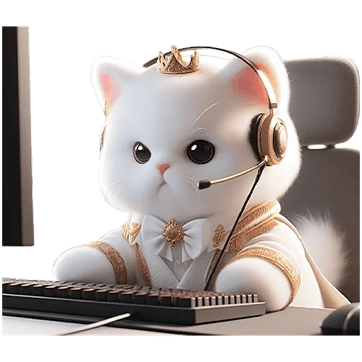🤓 Стикер «Мяу принцы» для Telegram