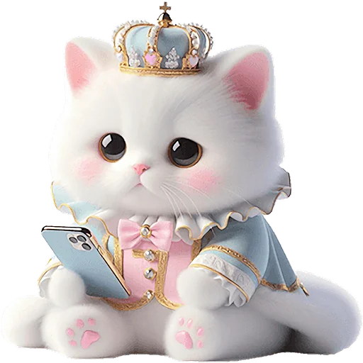🥺 Стикер «Мяу принцы» для Telegram