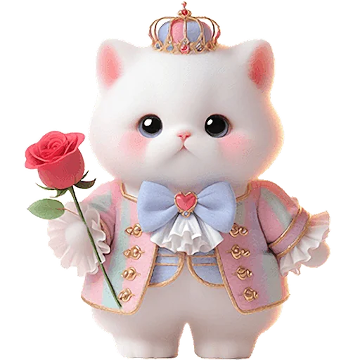 🌹 Стикер «Мяу принцы» для Telegram