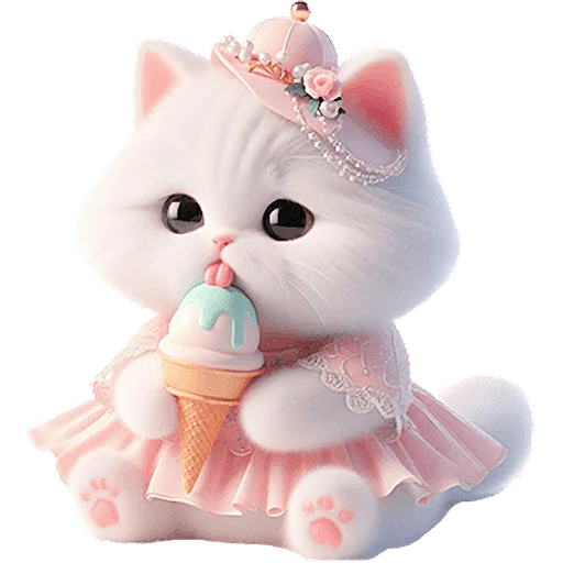 🍧 Стикер «Мяу принцессы» для Telegram