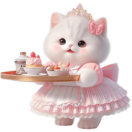 🍝 Стикер «Мяу принцессы» для Telegram