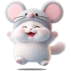 🥳 Эмодзи «Meow Rat so cute» для Telegram