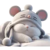 😴 Эмодзи «Meow Rat so cute» для Telegram