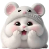 😱 Эмодзи «Meow Rat so cute» для Telegram