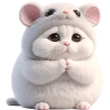 🥺 Эмодзи «Meow Rat so cute» для Telegram