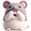 🫣 Эмодзи «Meow Rat so cute» для Telegram