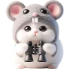 🧐 Эмодзи «Meow Rat so cute» для Telegram