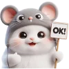 👌 Эмодзи «Meow Rat so cute» для Telegram