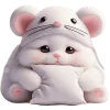 😔 Эмодзи «Meow Rat so cute» для Telegram