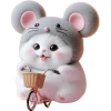 😛 Эмодзи «Meow Rat so cute» для Telegram