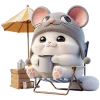 🍹 Эмодзи «Meow Rat so cute» для Telegram