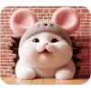 😁 Эмодзи «Meow Rat so cute» для Telegram
