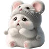 😢 Эмодзи «Meow Rat so cute» для Telegram