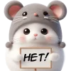🙅‍♂ Эмодзи «Meow Rat so cute» для Telegram
