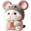 🫖 Эмодзи «Meow Rat so cute» для Telegram