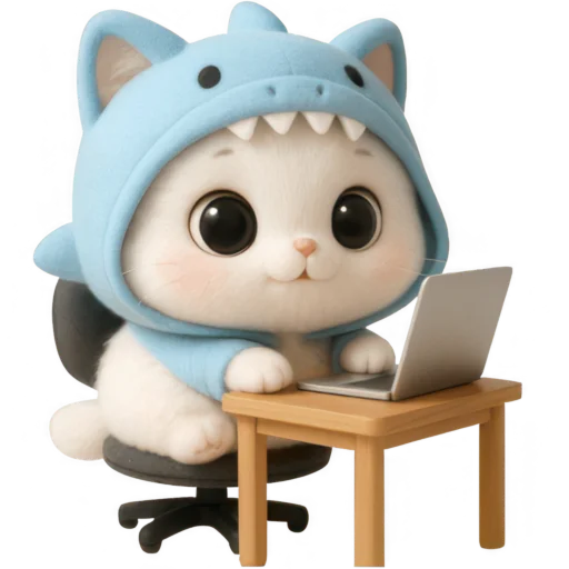 💻 Стикер «Пушистый Акуленок» для Telegram