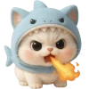 🔥 Эмодзи «Пушистый Акуленок» для Telegram
