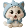 😱 Эмодзи «Пушистый Акуленок» для Telegram