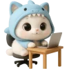 💻 Эмодзи «Пушистый Акуленок» для Telegram