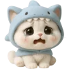 😭 Эмодзи «Пушистый Акуленок» для Telegram