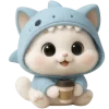 🧋 Эмодзи «Пушистый Акуленок» для Telegram