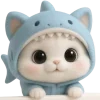 🥹 Эмодзи «Пушистый Акуленок» для Telegram
