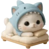 🫠 Эмодзи «Пушистый Акуленок» для Telegram