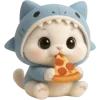 🍕 Эмодзи «Пушистый Акуленок» для Telegram