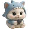 📱 Эмодзи «Пушистый Акуленок» для Telegram