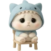 🥺 Эмодзи «Пушистый Акуленок» для Telegram