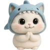 🥺 Эмодзи «Пушистый Акуленок» для Telegram