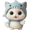 🥹 Эмодзи «Пушистый Акуленок» для Telegram