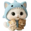 👶 Эмодзи «Пушистый Акуленок» для Telegram
