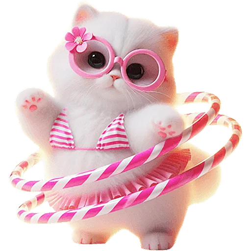 💃 Стикер «Летние мяу» для Telegram