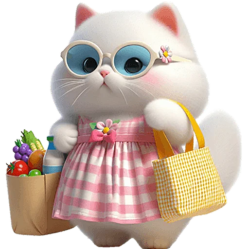 😎 Стикер «Летние мяу» для Telegram