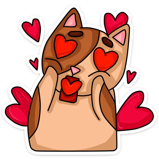 😍 Стикер «Котики» для Telegram